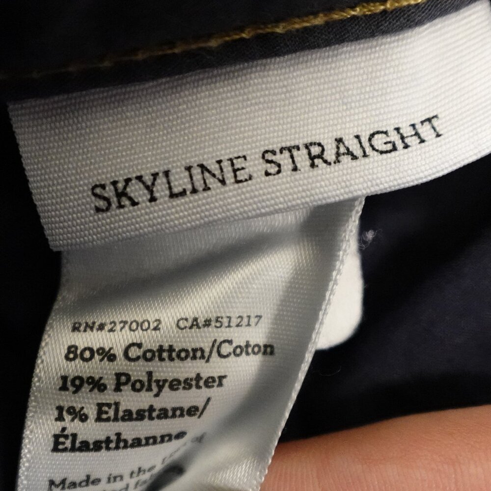 PAIGE Indigo Stream Mid Rise Straight Leg Jeans 26 - Picture 12 of 13
